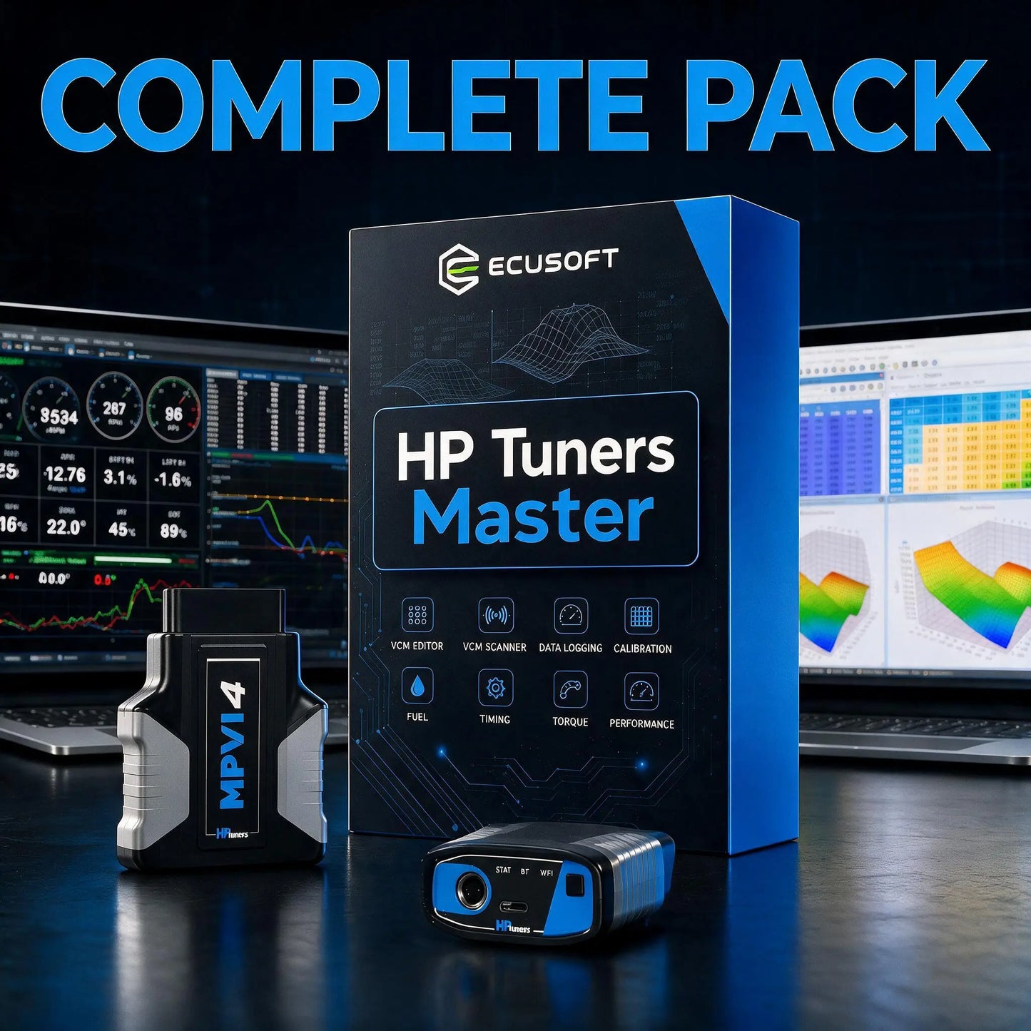 باقة HP Tuners Master COMPLETE PACK للتدريب الكامل والمتقدم