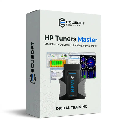 دورة HP Tuners Master من ECUSOFT Academy لتعلم VCM Editor وVCM Scanner وضبط السيارة وتحليل Data Logs.