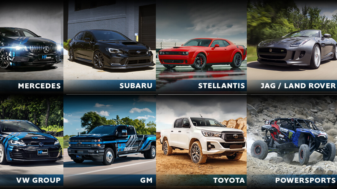 الماركات المدعومة في HP Tuners